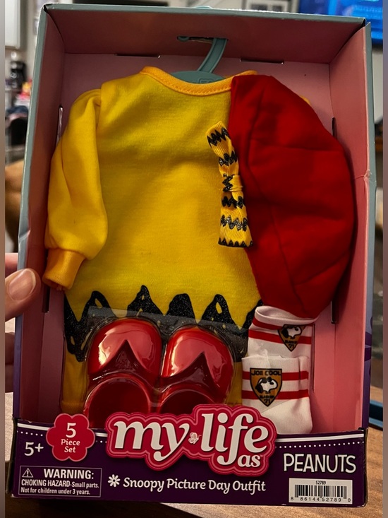 My Life As Other - My Life As Snoopy Picture Day Outfit for 18" Doll 5 pieces NEW in Box! Peanuts